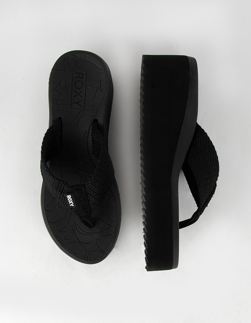 ROXY Kallie Li Womens Wedge Thong Sandals image number 4