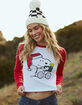 RSQ x Peanuts Holiday Womens Snoopy Long Sleeve Raglan Tee image number 1