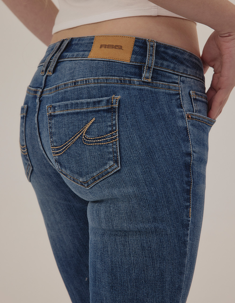 RSQ Ultra Low Rise Womens Bootcut Jeans image number 4