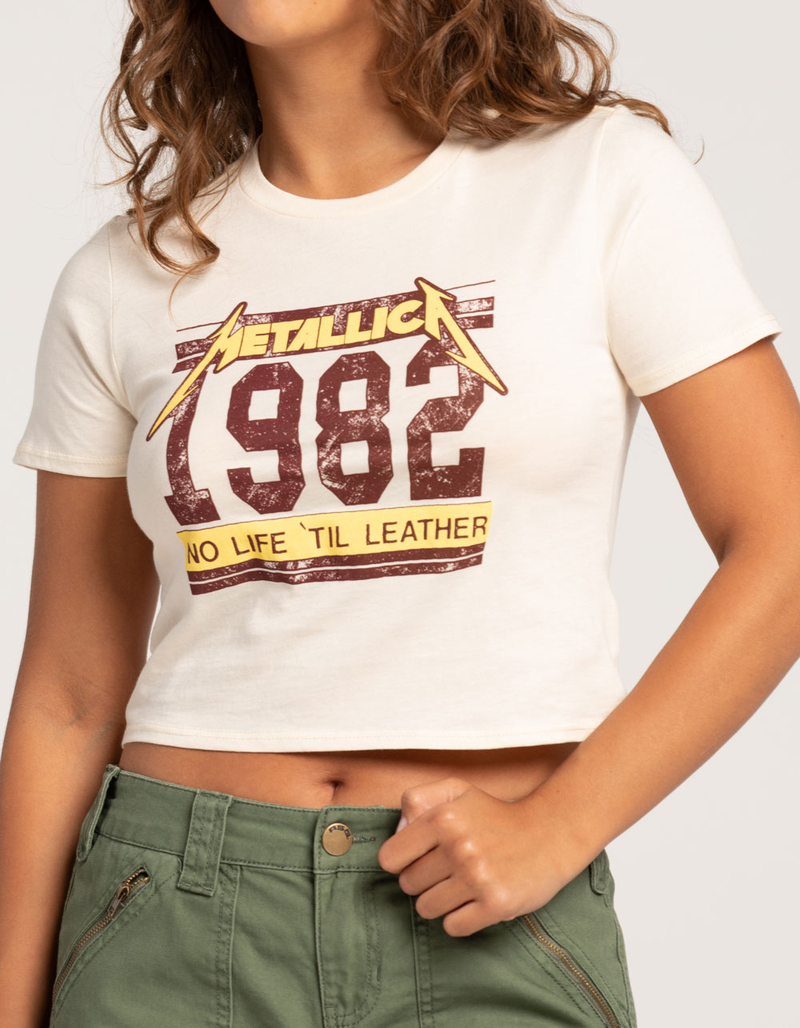 METALLICA 1982 Womens Baby Tee image number 1