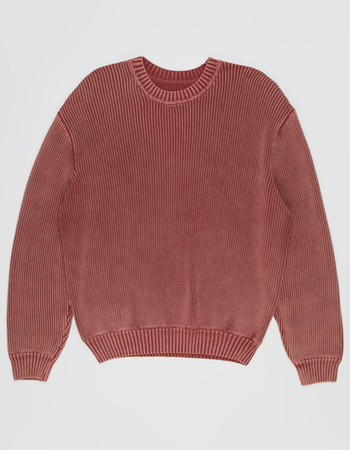 RSQ Mens Washed Ribbed Sweater Alternative Image