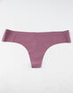FULL TILT Rib Lasercut Plum Thong image number 1