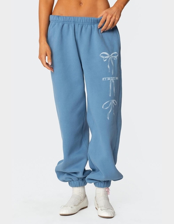 EDIKTED Bow Bliss Oversized Sweatpants Primary Image
