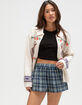 FULL TILT Plaid Womens Boxer Shorts image number 1