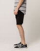 RSQ Black London Skinny Mens Ripped Denim Shorts image number 3
