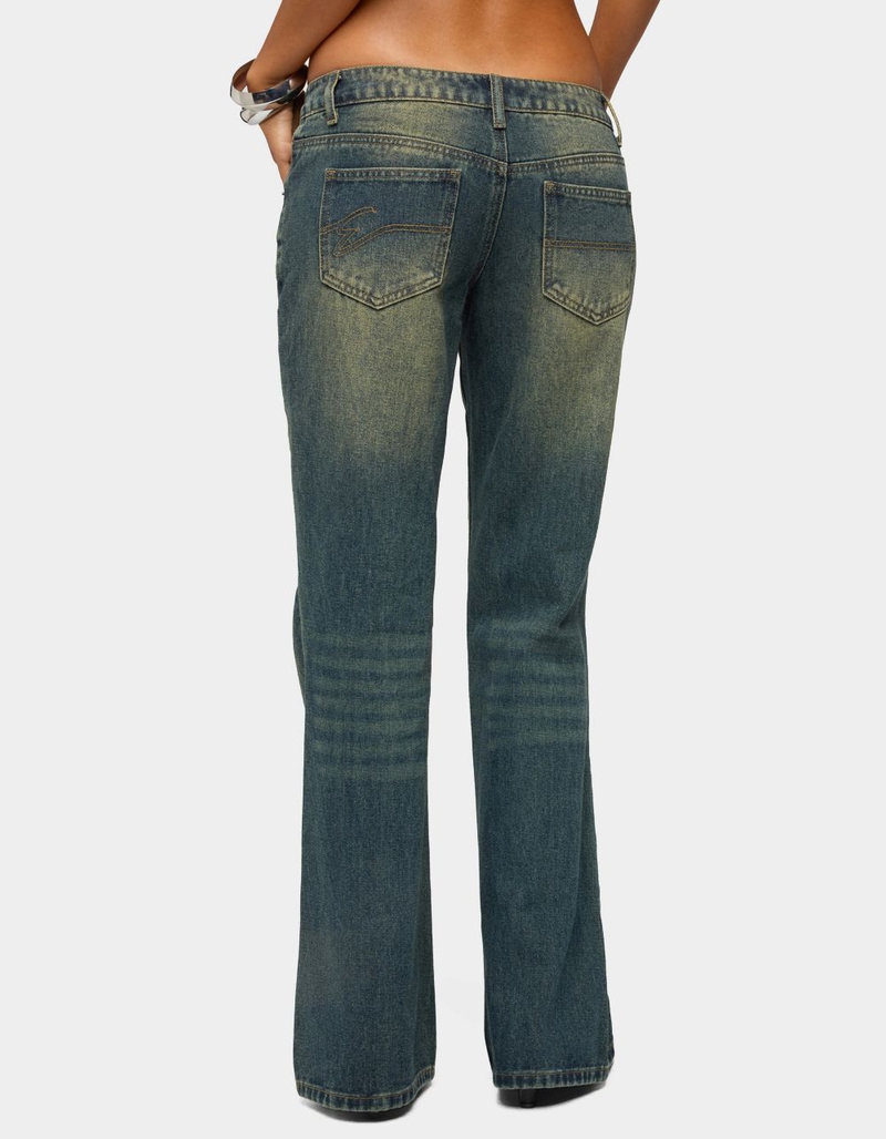EDIKTED Shirili Low Rise Flared Jeans image number 2
