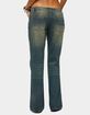 EDIKTED Shirili Low Rise Flared Jeans image number 3