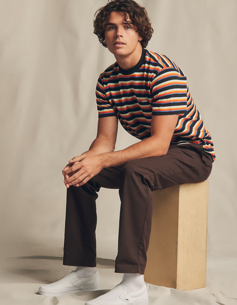 OBEY Streaked Stripe Mens Tee image number 3