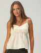 RSQ Womens Henley Babydoll Cami image number 1