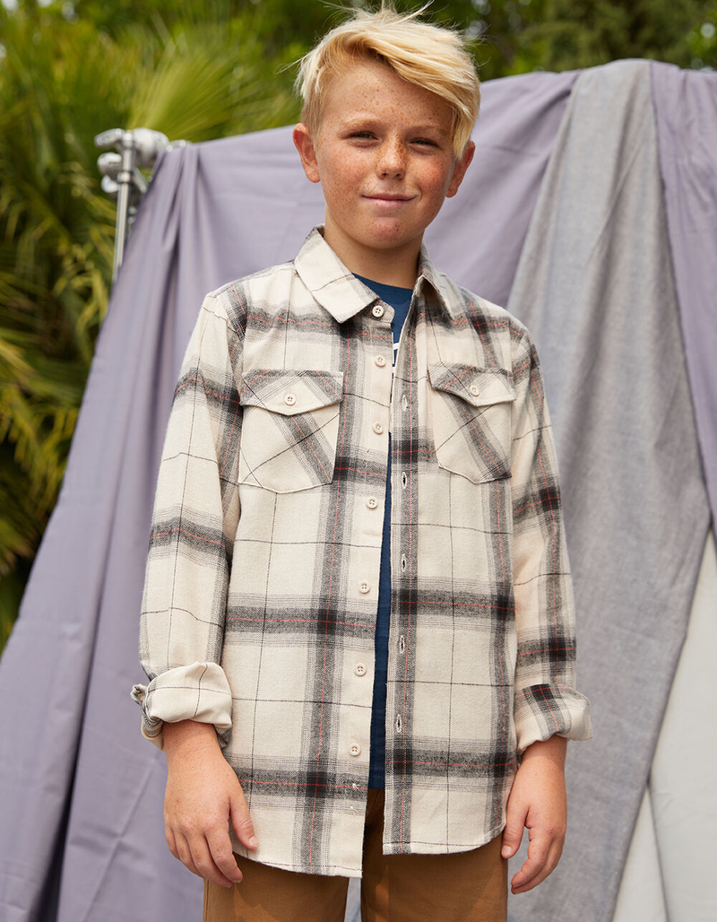 RSQ Taquitz Plaid Boys Flannel Shirt image number 0