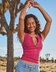 FREE PEOPLE Jamie Womens Henley Tank Top image number 1