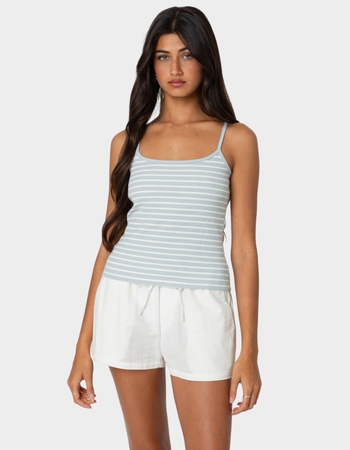 EDIKTED Gretta Striped Ribbed Tank Top Primary Image
