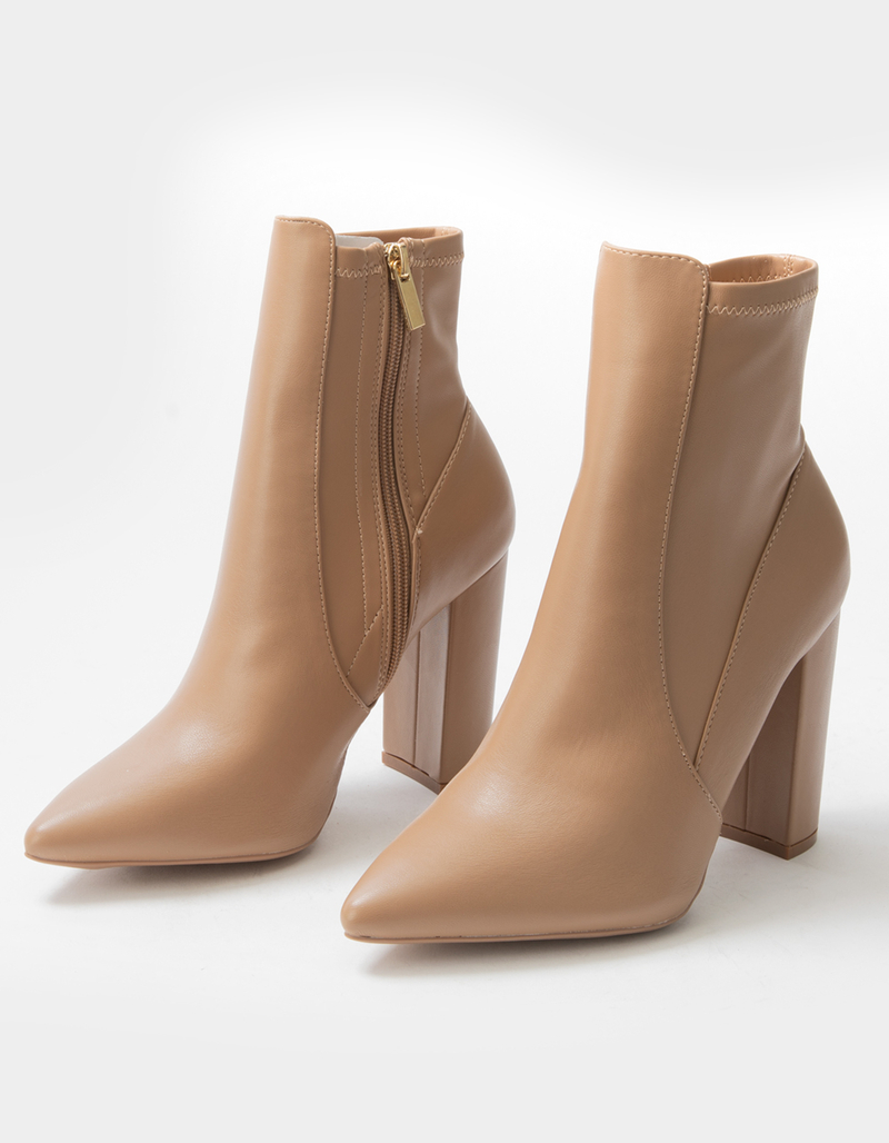 QUPID Stretch Womens Heel Booties image number 0