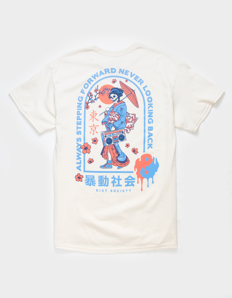 RIOT SOCIETY Never Look Back Geisha Mens Tee image number 0