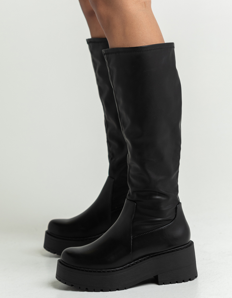 SODA Knee High Womens Lug Boots image number 0