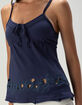 FULL TILT Womens Embroidered Babydoll Top image number 2