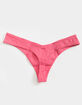 FULL TILT V Rib Hot Pink Thong image number 2