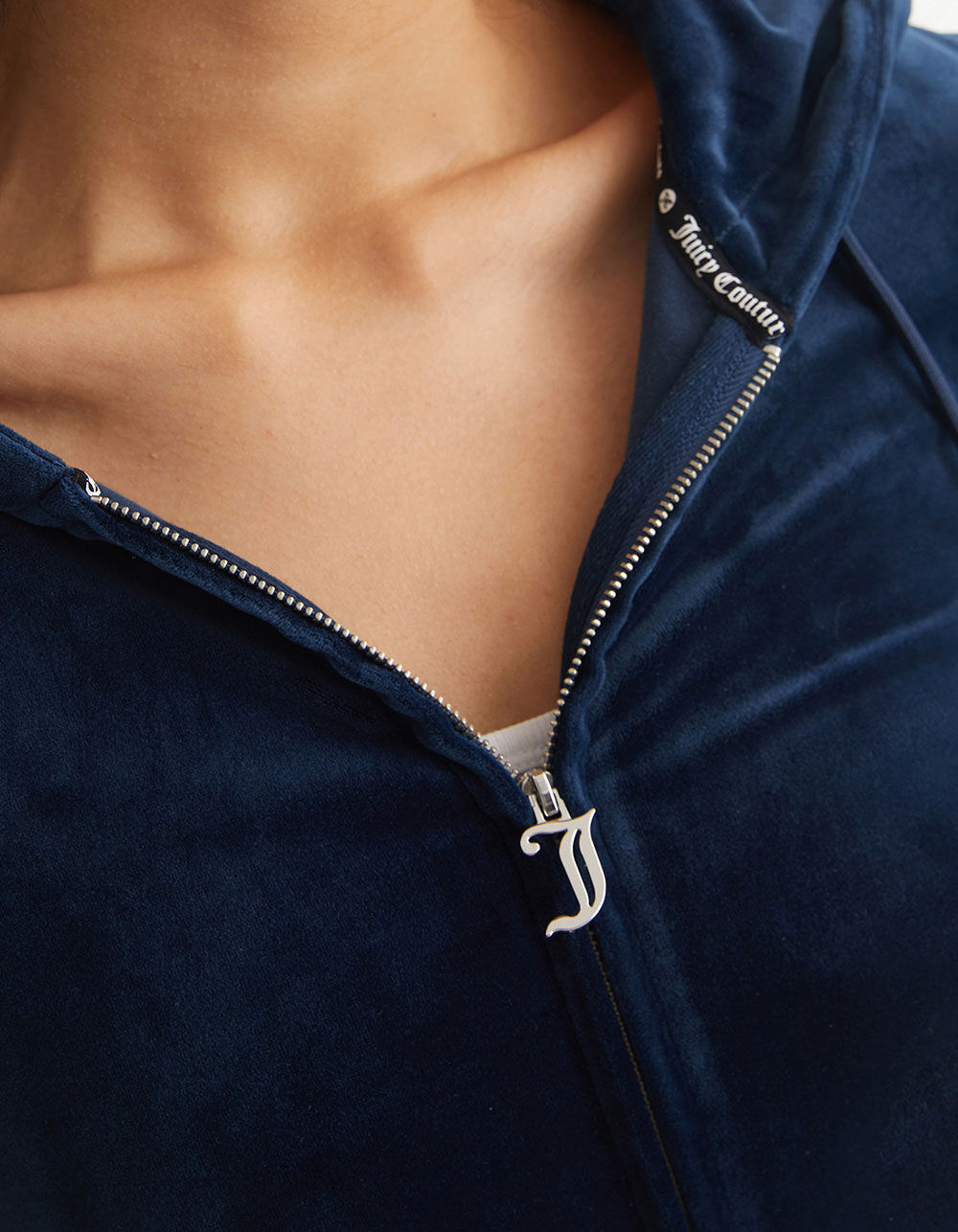 JUICY COUTURE OG Bling Womens Zip-Up Hoodie - NAVY | Tillys