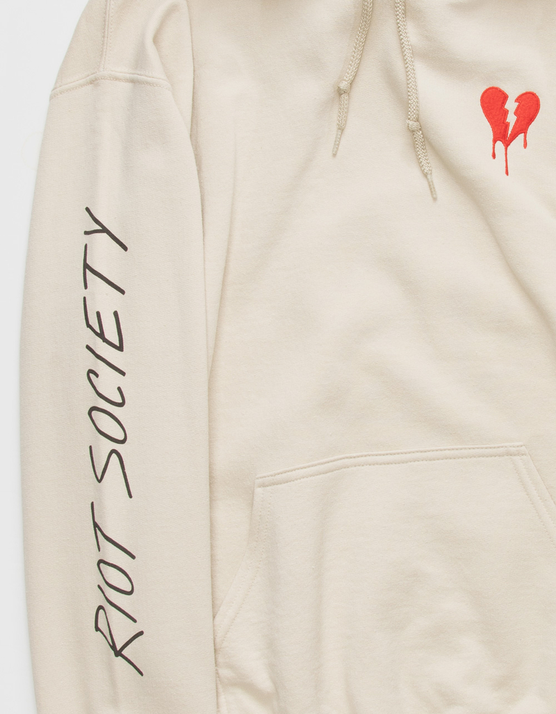 RIOT SOCIETY Broken Heart Mens Hoodie image number 2