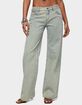 EDIKTED Tall Magda Acid Wash Low Rise Baggy Jeans image number 1