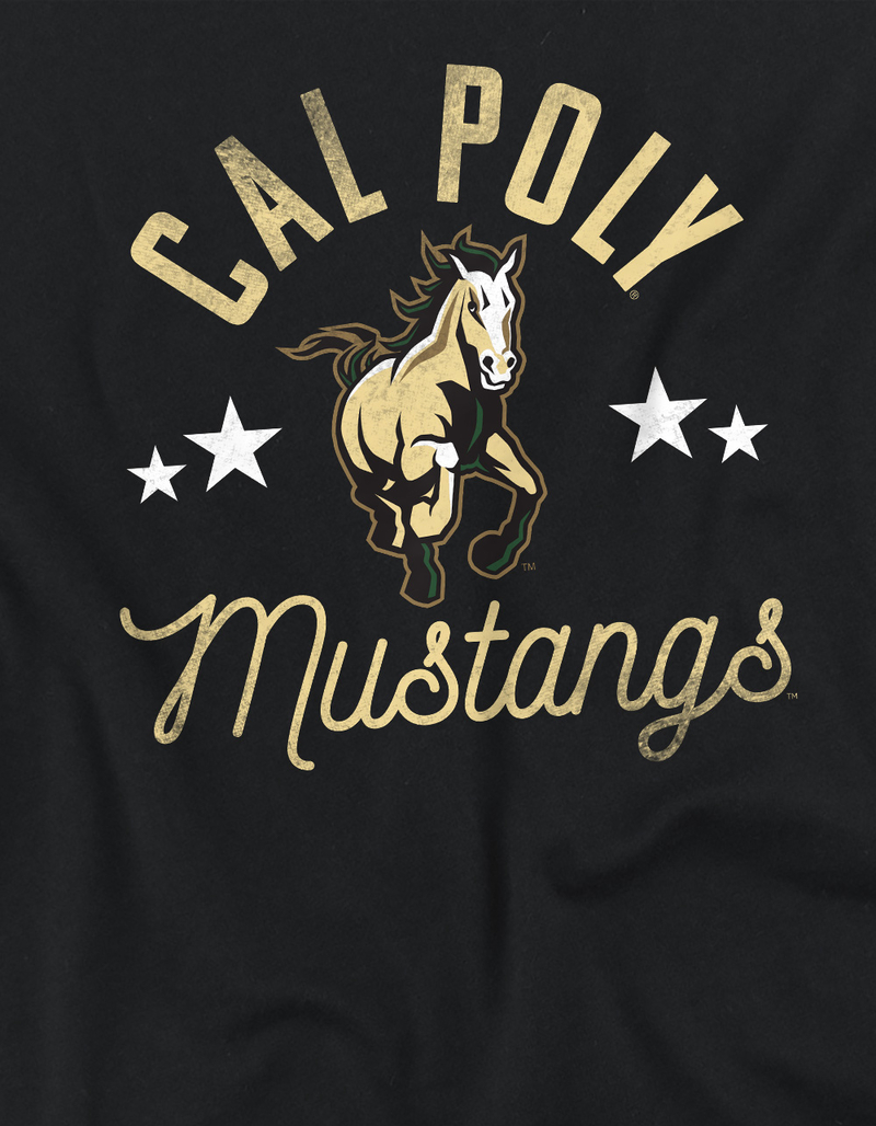 CALIFORNIA POLYTECHNIC STATE UNIVERSITY Official Mustangs Womens Cropped Tee image number 3