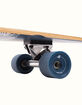 RETROSPEC Zed Navy Paisley 41" Pintail Longboard Skateboard image number 3
