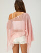 FULL TILT Womens Off The Shoulder Sequin Poncho image number 5