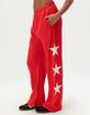 THE MAYFAIR GROUP Womens Waffle Knit Wide Leg Sweatpants image number 2