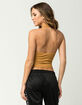 BOZZOLO Crop Rib Womens Halter Top image number 3