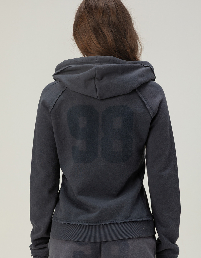 BDG Urban Outfitters Womens Tonal Applique Zip-Up Hoodie image number 1