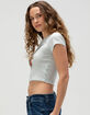 ED HARDY Twice Shy Womens Baby Tee image number 3