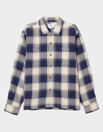 OBEY Echos Mens Long Sleeve Button Up Shirt Primary Image
