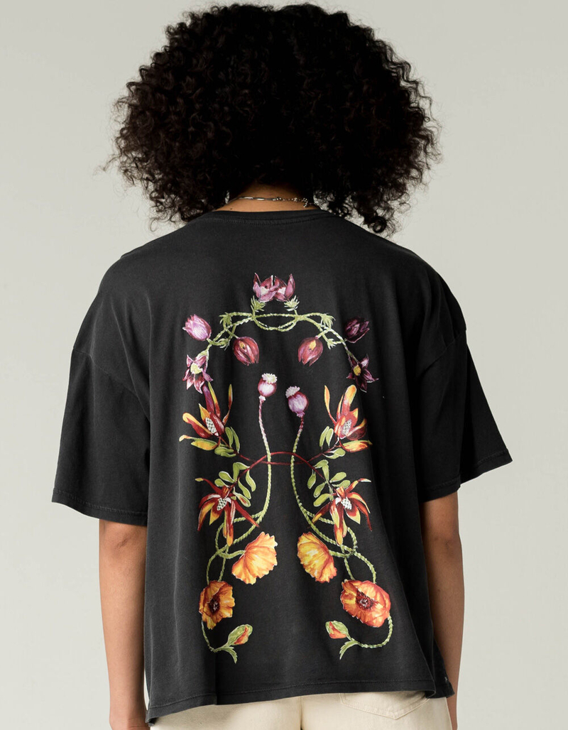 RVCA Mira Flora Womens Boyfriend Tee image number 0