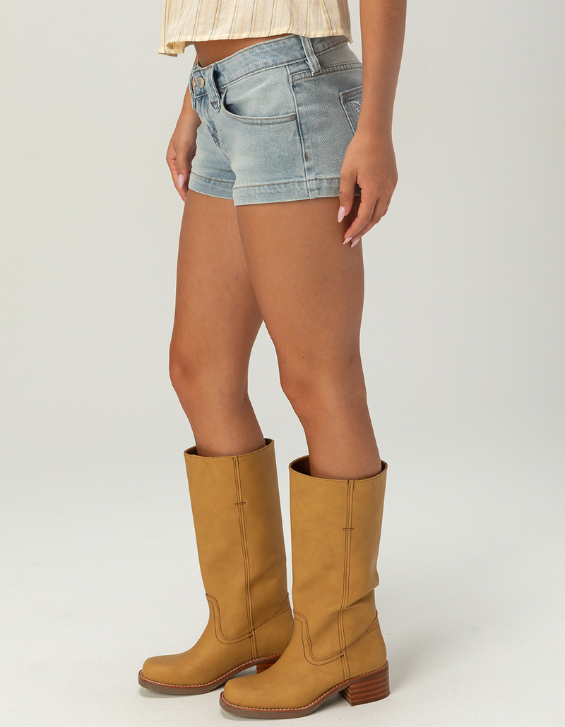 RSQ Womens Low Rise Butterfly Mini Shorts image number 3