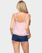 EDIKTED Ruffle Mesh Babydoll Tank Top image number 3