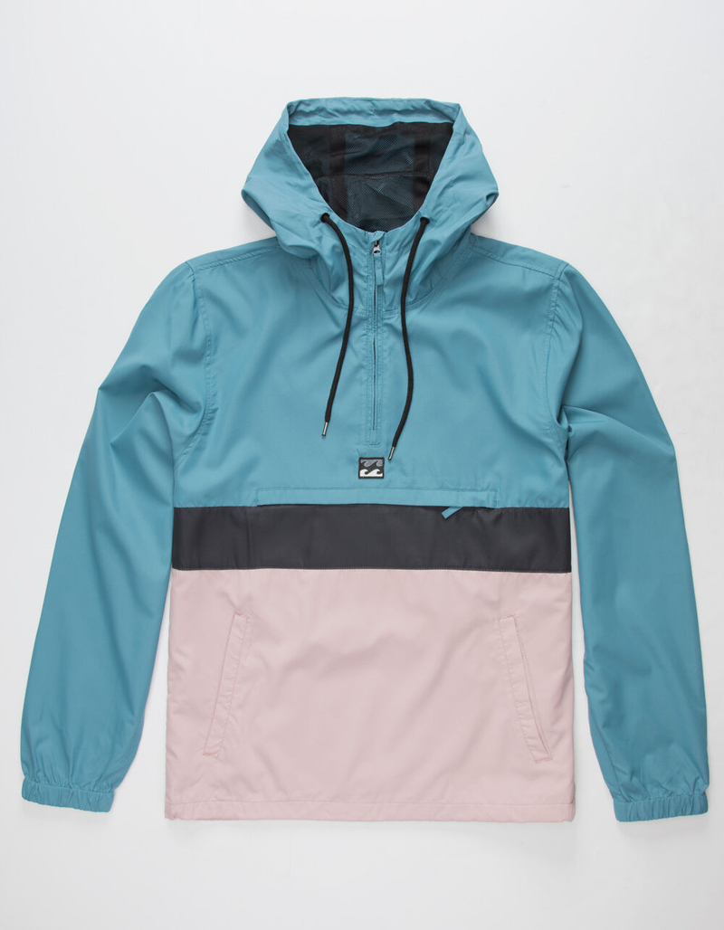 BILLABONG Wind Swell Washed Blue Mens Anorak Jacket image number 0