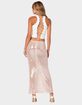 EDIKTED Riki Sheer Sequin Maxi Skirt image number 5