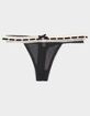 FULL TILT Ribbon Lace Trim Thong image number 1