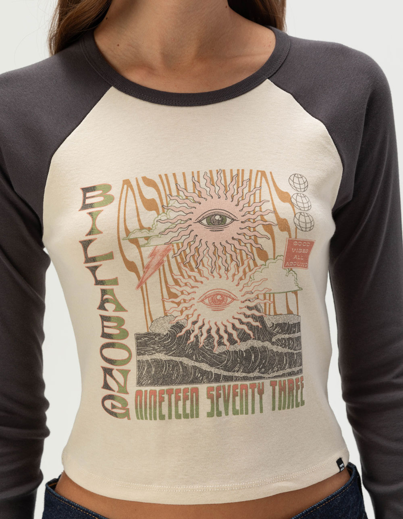BILLABONG Eye Vibe Womens Long Sleeve Raglan Tee image number 4