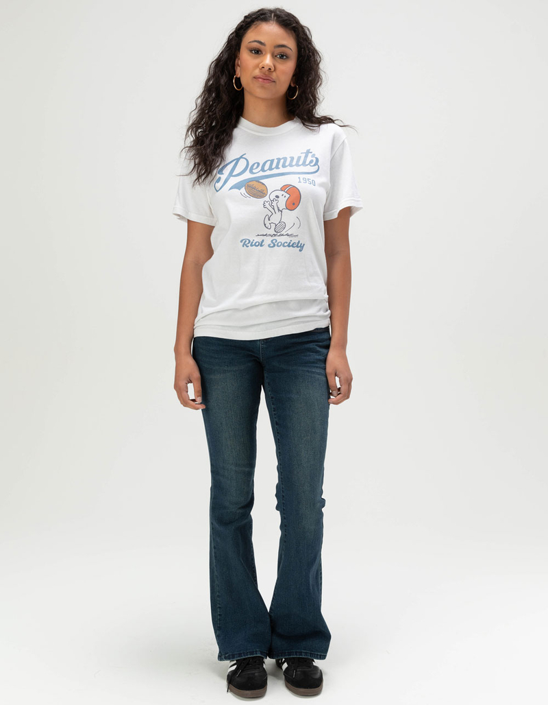 RIOT SOCIETY x Peanuts Snoopy Football Womens Tee image number 1