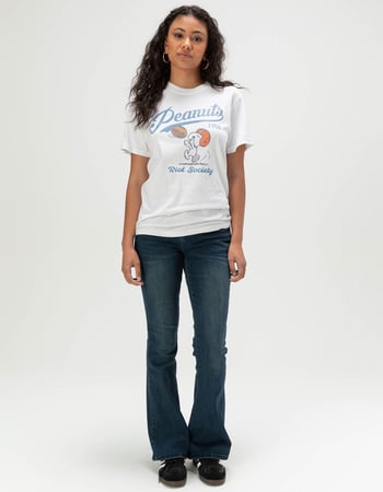 RIOT SOCIETY x Peanuts Snoopy Football Womens Tee Alternative Image