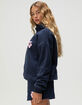 FULL TILT Puff Hibiscus Womens Hoodie image number 3