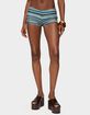 EDIKTED Zigzag Stripe Shorts image number 1