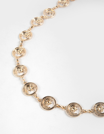 Celestial Circle Chain Belt Alternative Image