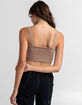 FULL TILT Womens Cable Knit Crop Cami image number 3