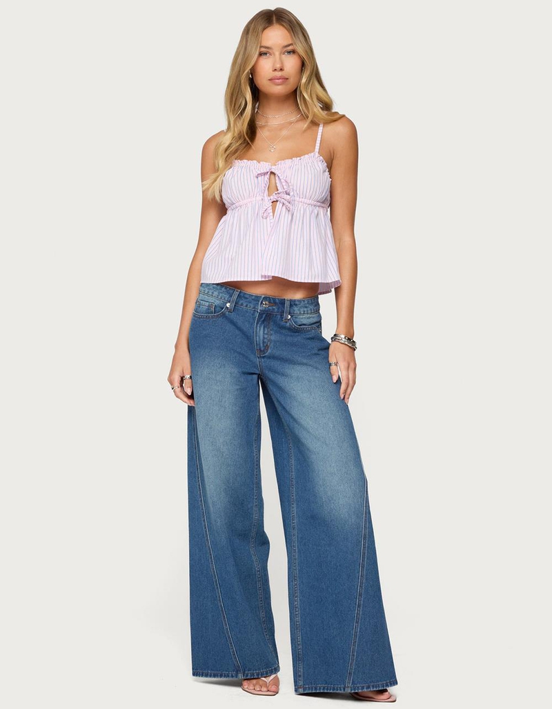 EDIKTED Linden Low Rise Baggy Jeans image number 2