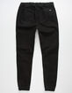 EAST POINTE Moto Black Mens Ripped Jogger Pants image number 2