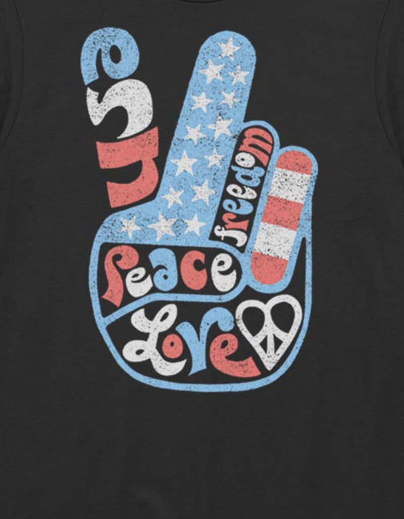 USA Peace Love Unisex Tee image number 1