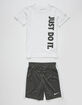 NIKE Just Do It Little Boys Tee & Shorts Set (4-7) image number 1