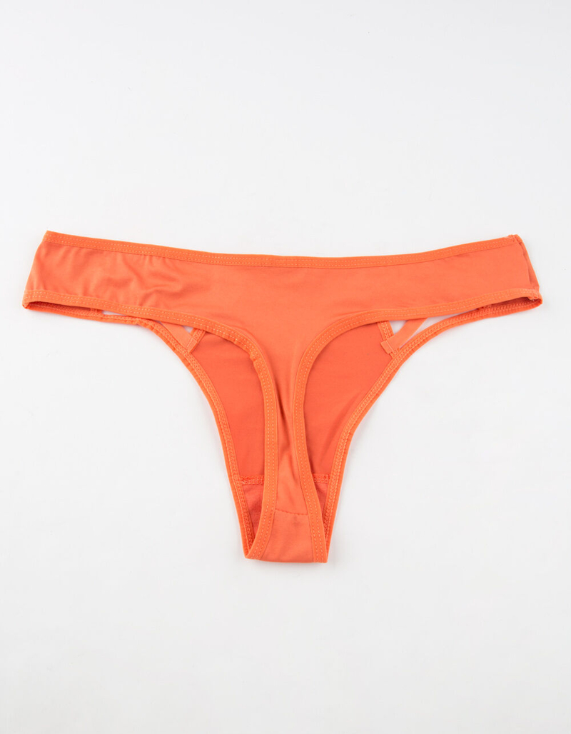 FULL TILT Luck Be A Lady Orange Thong image number 1